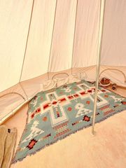 FESTUM ワンタッチテント 約250×250cm ネイビー マルチタープ付き