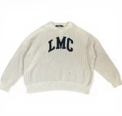 LMC ベージュ ビックロゴ ワッフル ニットのサムネイル