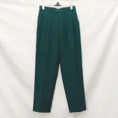 GLOBALWORK グローバルワーク ウツクシルエットテーパードパンツ グリーン M □○