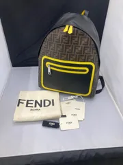 美品 FENDI フェンディ ズッカ FFロゴ リュック バックパック ブラック/ブラウン/イエロー 平塚店 B-3のサムネイル