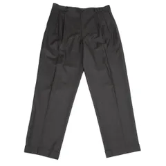 パパスPapas ウールツータックパンツ  チャコール54XLのサムネイル
