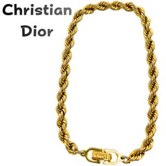 Christian Dior クリスチャンディオール ロープ ブレスレット ゴールド