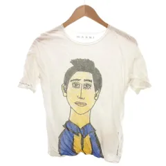 マルニ MARNI Tシャツ 42 白 ホワイト 半袖 イラストプリント ラウンドネック /SJのサムネイル