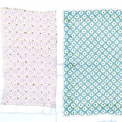 【ハンドメイド】刺し子 ふきん 2枚セットのサムネイル