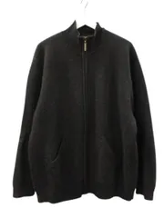 ペンドルトン PENDLETON ニットジャケット ジップアップ メリノウール ブラック XLのサムネイル