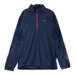 極美品 OAKLEY オークリー ハーフジップシャツ ネイビー M ゴルフウェア 極美品 OAKLEY オークリー ハーフジップシャツ ネイビー M ゴルフ