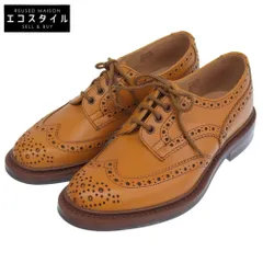 Tricker's　トリッカーズ　新品同様 5633 BURTON バートン アンティークダービーブローグ シューズ メンズ キャメル 6 1/2　9.5のサムネイル