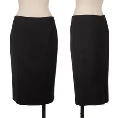 ジルサンダーJIL SANDER カシミア混ペンシルスカート 黒36のサムネイル
