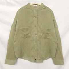 ITEMS URBANRESEARCH アイテムズアーバンリサーチ コーデュロイビッグシャツ ライトカーキ F 〇◇のサムネイル
