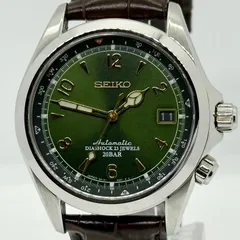 SEIKO セイコー メカニカル Alpinist アルピニスト 6R15-00E1 グリーン AT メンズ 腕時計 稼働品のサムネイル