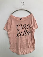 RONRON Tシャツ/カットソー S ピンク レディース