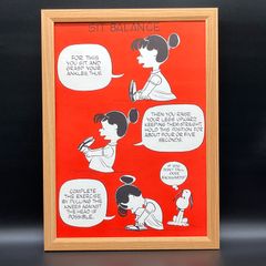 빈티지 포스터 땅콩 데일리 다즌 피트니스 [ 거꾸로 게 걷기 ] 1960's *희소한 당시물 액액 첨부 오리지날 미국 빈티지 ( AZ2712 )