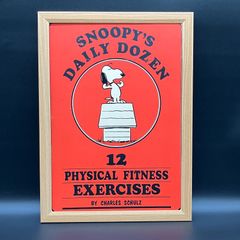 빈티지 포스터 땅콩 데일리 다즌 피트니스 [ Snoopy's Daily Dozen 표지 ] 1960's