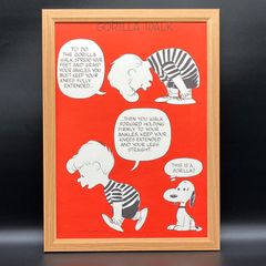 빈티지 포스터 땅콩 데일리 다즌 피트니스 [ 고릴라 걸음 ] 1960's *희소한 당시물 액액 첨부 오리지날 미국 빈티지 ( AZ2710 )