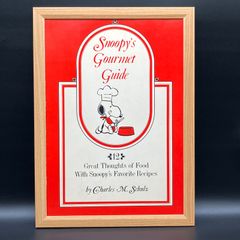 빈티지 포스터 땅콩 맛집 가이드[ Snoopy's Gourmet Guide 표지 ] 1960's *희소한 당시물 액액 첨부 오리지날 미국 빈티지 ( AZ2716 )
