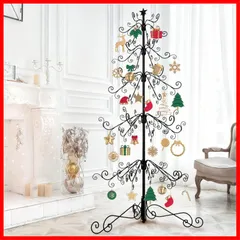 クリスマスツリー 180cm 144個の装飾フック christmas tree DIY クリスマスツリー おしゃれ 防錆＆保管しやすいアルザスツリー180のサムネイル