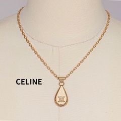 CELINE セリーヌ グラソン トリオンフ ネックレス ゴールド クリア