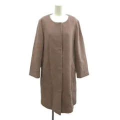 プロポーション ボディドレッシング PROPORTION BODY DRESSING コート ウール M ブラウン ノーカラー 無地  /RY ■GY70のサムネイル