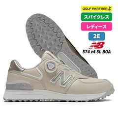 未使用級 ニューバランス ゴルフシューズ 574 v3 BOA 24 シルバー