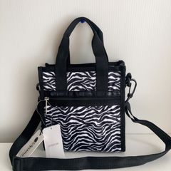 新品・日本未発売】ハルパーン トートバッグ S ゼブラ柄ラメ ハロッズ 