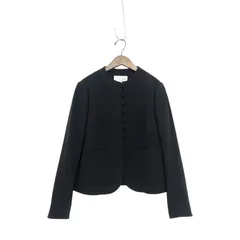 2025AW Mame Kurogouchi マメクロゴウチ Acetate Polyester Collarless Short Jacket くるみボタンショートジャケットブラック 3 MM25FW-JK118のサムネイル
