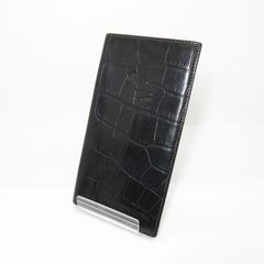 希少 イルビゾンテ 長財布 ブラック クロコ レザー - メルカリ