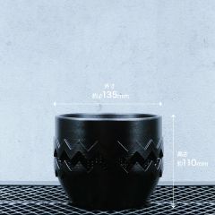 VALIEM ジグザグ模様 植木鉢 未使用 VALIEM ジグザグ模様 Mサイズです バリエム鉢 - メルカリ
