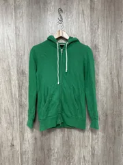 BEAUTY & YOUTH ビューティ&ユース ユナイテッドアローズ ダブルジッパー 綿100％ ジップアップ パーカー sizeS/緑 ■◇ メンズのサムネイル