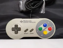 T【HY】【動作品】ニンテンドー スーパーファミコン 純正 有線コントローラー SHVC-005 グレー スーファミ レトロゲーム[ゆうパケット発送、送料無料]HY004