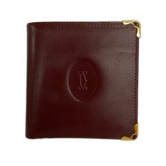 美品 カルティエ マネークリップ ボルドー マストライン 札入れ