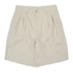 ドッカーズ DOCKERS 00s 2000年代 2タック コットンリネンショーツ ハーフパンツ リーバイス傘下 Levi's 定番 USA ヴィンテージ アメリカ 古着 メンズ ショートパンツ アイボリー W32【中古】のサムネイル