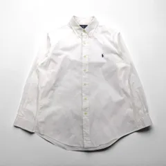 Ralph Lauren 90年代 オックスフォード ボタンダウンシャツ L ホワイト CUSTOM FIT スモールポニー刺繍