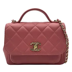 シャネル CHANEL ビジネスアフィニティ スモールバッグ A93749 28番台 ピンク ゴールド金具 キャビアスキン レディース ショルダーバッグのサムネイル