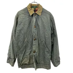90s J.CREW ハンティングジャケット XS オリーブ系 ジェイクルー 巨人タグ 裏地チェック 襟コーデュロイ ワーク 春秋物 a801-5240のサムネイル
