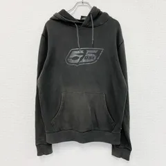55DSL　フィフティーファイブディーエスエル　スウェットパーカー/フーディー　フェード　黒　ブラック　XLサイズ　古着のサムネイル