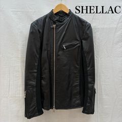 SHADE by SHELLAC ショールカラー レザー×ウール スタジャン - メルカリ