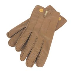 【未使用】ペッカリー 革 手袋 ドイツ製 Roeckl 8 1/2 カシミヤ 新品・未使用] イギリス製 ペッカリー革 カシミヤ100%裏 婦人手袋