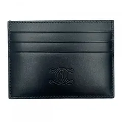 【中古】 CELINE セリーヌ 10K913FQ7.38SI ラージ カードホルダー 名刺入れ トリオンフ エンボス加工サテンドカーフスキン ブラック  26014991 SAのサムネイル