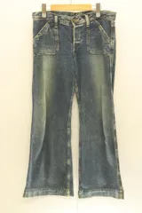 【中古】 LEE レディースデニムパンツ M フレアデニムパンツ LEE M 青 ブルー