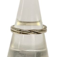 サンプル品　K18WG　18金ホワイトゴールド　3周ワイヤーリング　フリーサイズ サンプル品 K18WG 18金ホワイトゴールド 3周ワイヤーリング