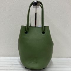 土屋鞄 クラルテ 巾着 ワンショルダーバッグ フリンジ レザー セージ