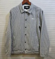 STUSSY ヒッコリー ストライプ コーチ ジャケットのサムネイル