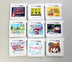Nintendo 3DS 소프트만 9개 세트 걸즈 모드 3 두부의 숲 마리오 등☆0528-657/라이트·JN