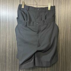PETER DO ショートパンツ レザー グレー - メルカリ