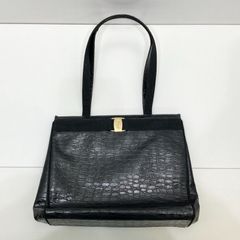Salvatore Ferragamo フェラガモ クロコ型押し トートバッグ - メルカリ