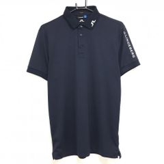 J.LINDEBERG ゴルフ メンズ 半袖ポロシャツ ネイビー XL - メルカリ