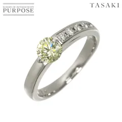 タサキ TASAKI 10号 リング ダイヤ 0.54/0.09ct Pt プラチナ 田崎真珠 指輪 Diamond Ring 90319411のサムネイル