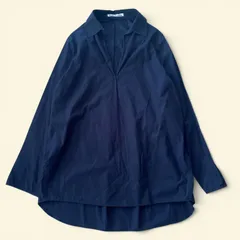 AcneStudios アクネ スキッパーシャツ プルオーバー 長袖 ダークネイビー 36のサムネイル