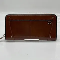 KO4259□キーファーノイ Kiefer neu Ciao チャオ ラウンド 長財布 フルジップ ブラウン 美品のサムネイル
