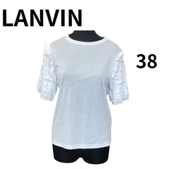 LANVINランバン  袖フリル カットソー Tシャツ ホワイト 38のサムネイル